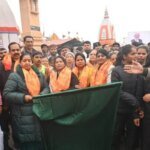 सासंद खेल महोत्सव कार्यक्रम के अंतर्गत रन फॉर नेशन दौड़ को राज्य सभा सासंद कल्पना सैनी ने हरी झंडी दिखाकर किया रवाना