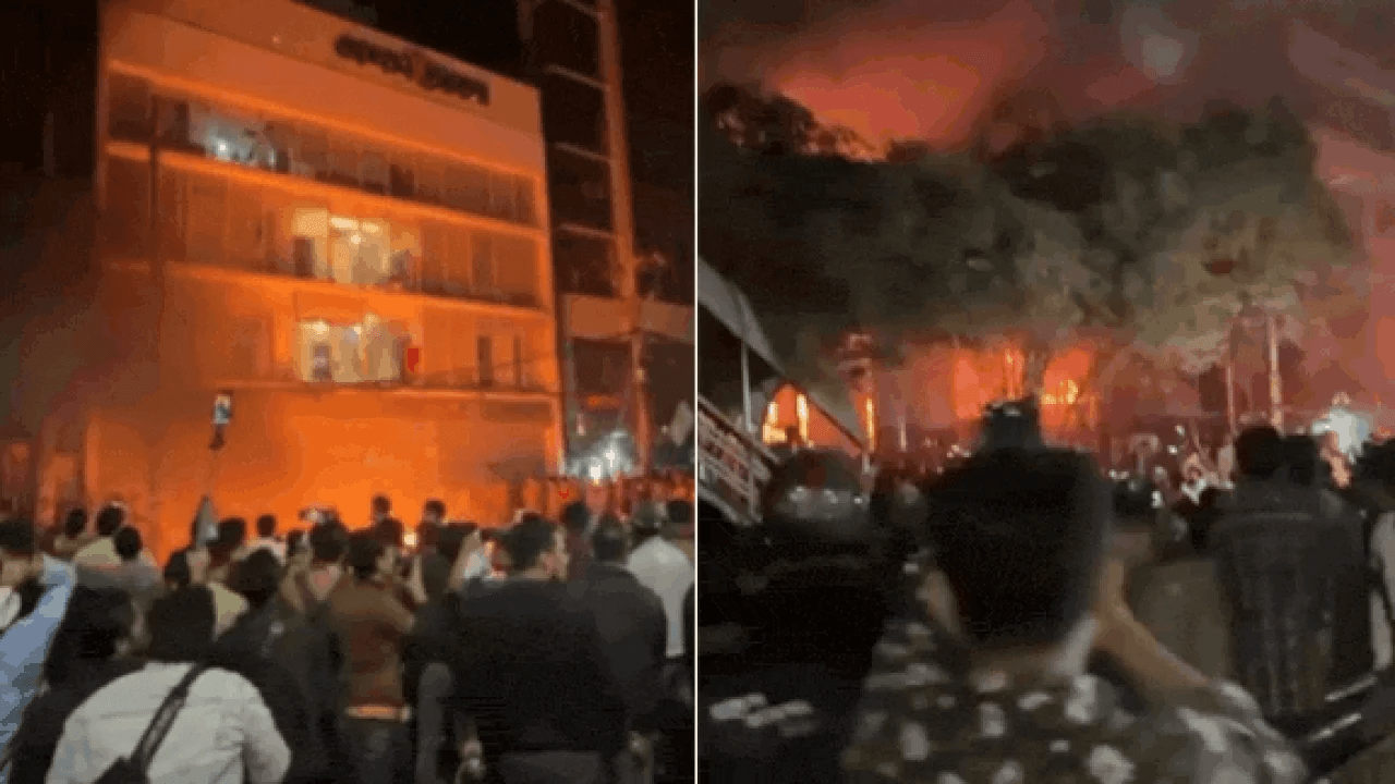 Bangladesh on edge: Massive protests erupt after Sharif Osman Hadi's death; newspaper offices gutted in fire - The Times of India