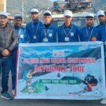 एडवेंचर एंड नेचर स्टडी को नीती घाटी क्षेत्र रवाना छात्रों का दल