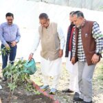 केंद्रीय कृषि मंत्री शिवराज सिंह चौहान के जन्मदिवस पर कृषि मंत्री गणेश जोशी ने किया पौधरोपण