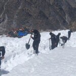 बर्फ हटाकर रास्ता बना रही सेना, यात्रा होगी सुगम