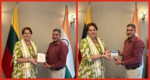उत्तराखण्ड की संस्कृत विरासत ने खींचा अंतरराष्ट्रीय ध्यान, लिथुआनिया की राजदूत डायना मिकेविचिएने से मिले संस्कृत सचिव दीपक कुमार