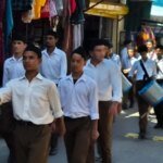 विजयदशमी पर्व पर आरएसएस ने किया गोपेश्वर में पथ संचलन